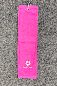 Suitably Sporty Tri-fold  towel - Pink