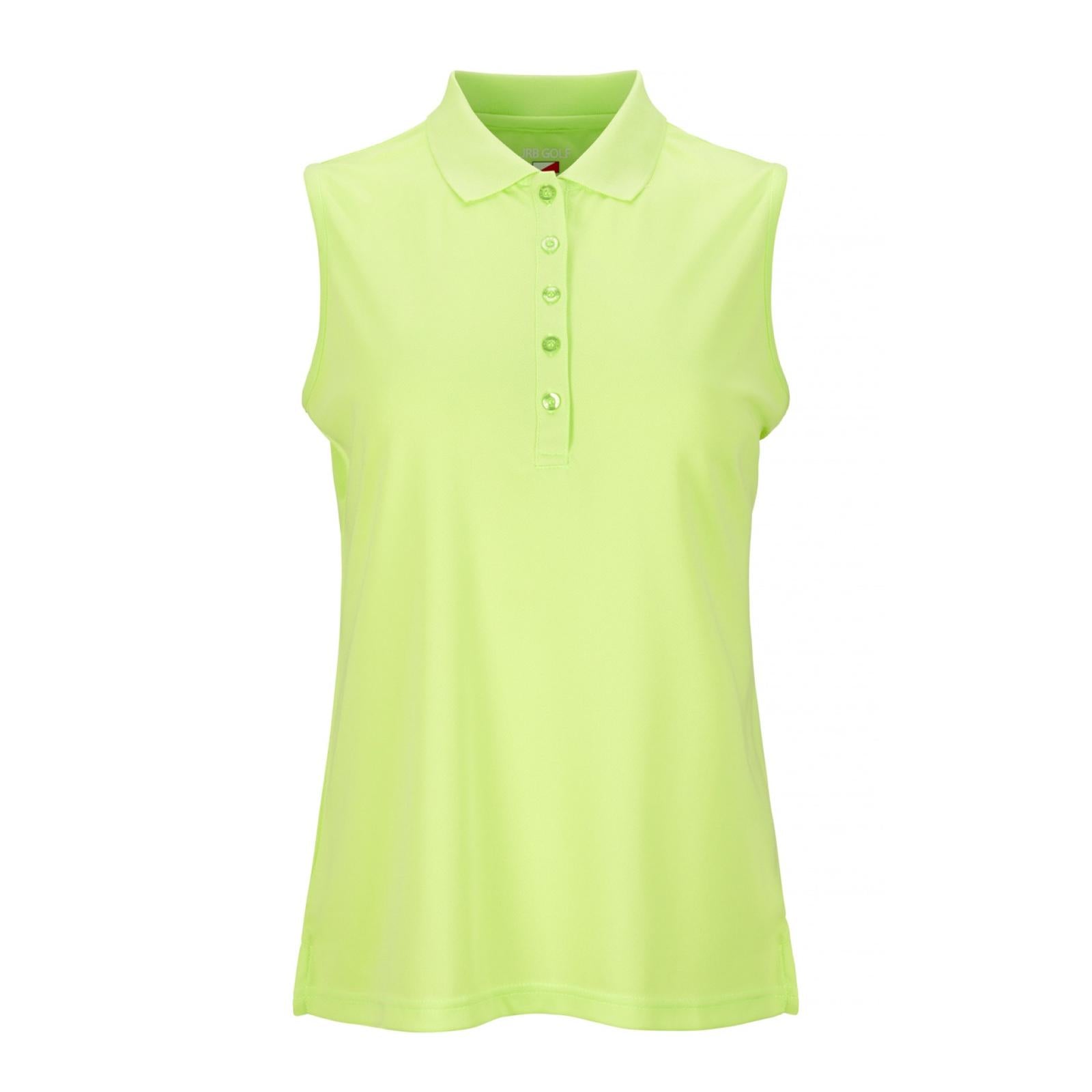 JRB Pique Sleeveless Polo - Lime