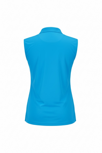 JRB Pique Sleeveless Polo - River Blue