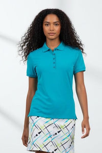 JRB Pique Short Sleeved Polo - River Blue