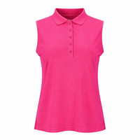 JRB Pique Sleeveless Polo - Rose Pink