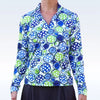 Pickleball Bella long sleeved top - Blue Dink