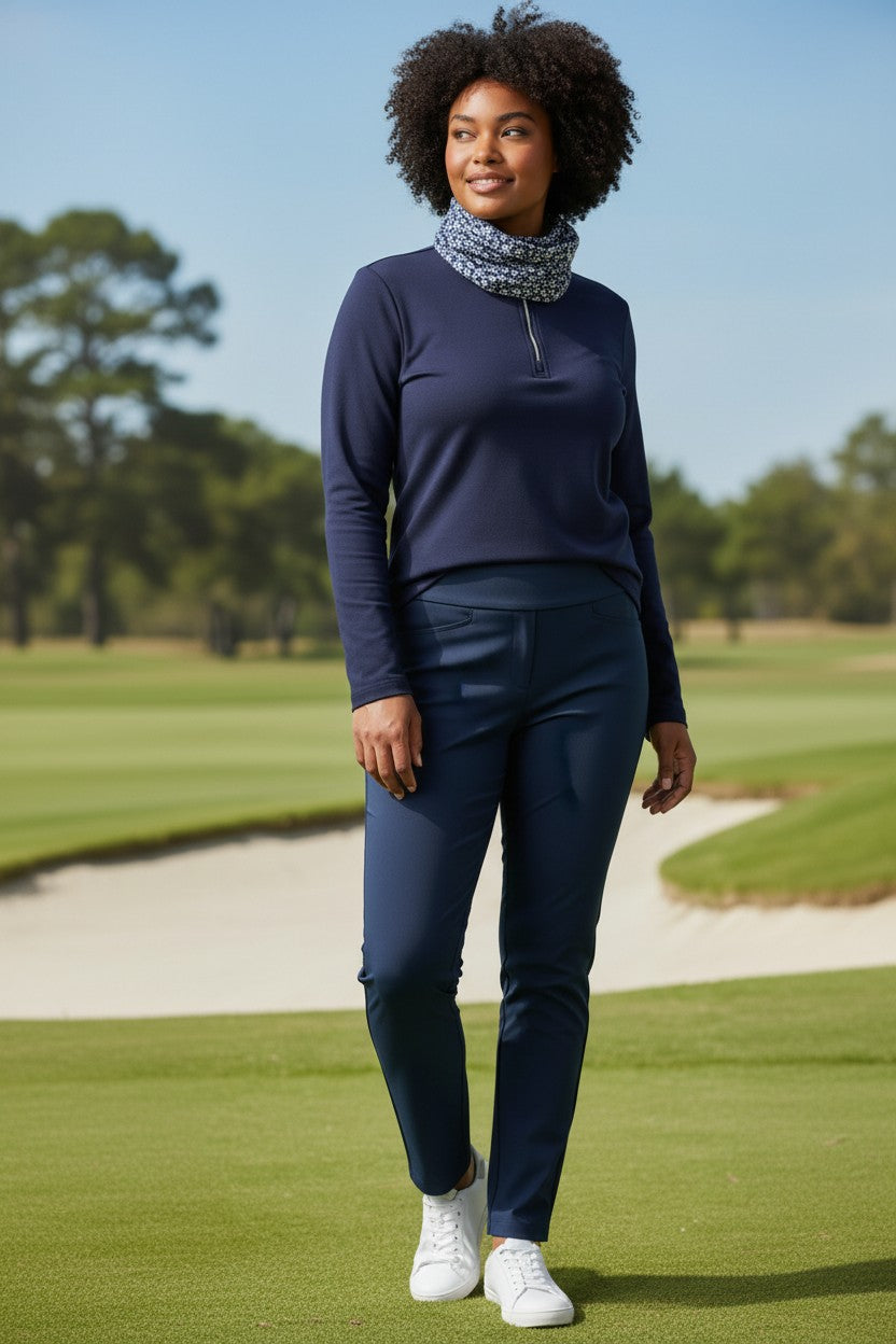 JRB 1/4 Zipped Mid Layer - Navy
