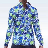 Pickleball Bella long sleeved top - Blue Dink