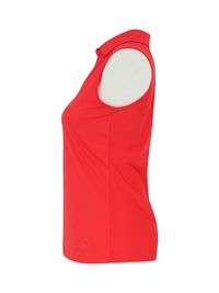 Dolcezza plain sleeveless top - red