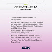 Selkirk Reflex pickleball paddle bundle (2 paddles, balls & bag)