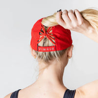 VimHue Sun Goddess cap - Crimson