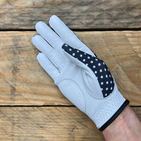 Suitably Sporty golf glove (right hand) - Black Polka