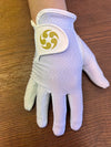 Suitably Sporty golf glove (right hand) - Gold Weave