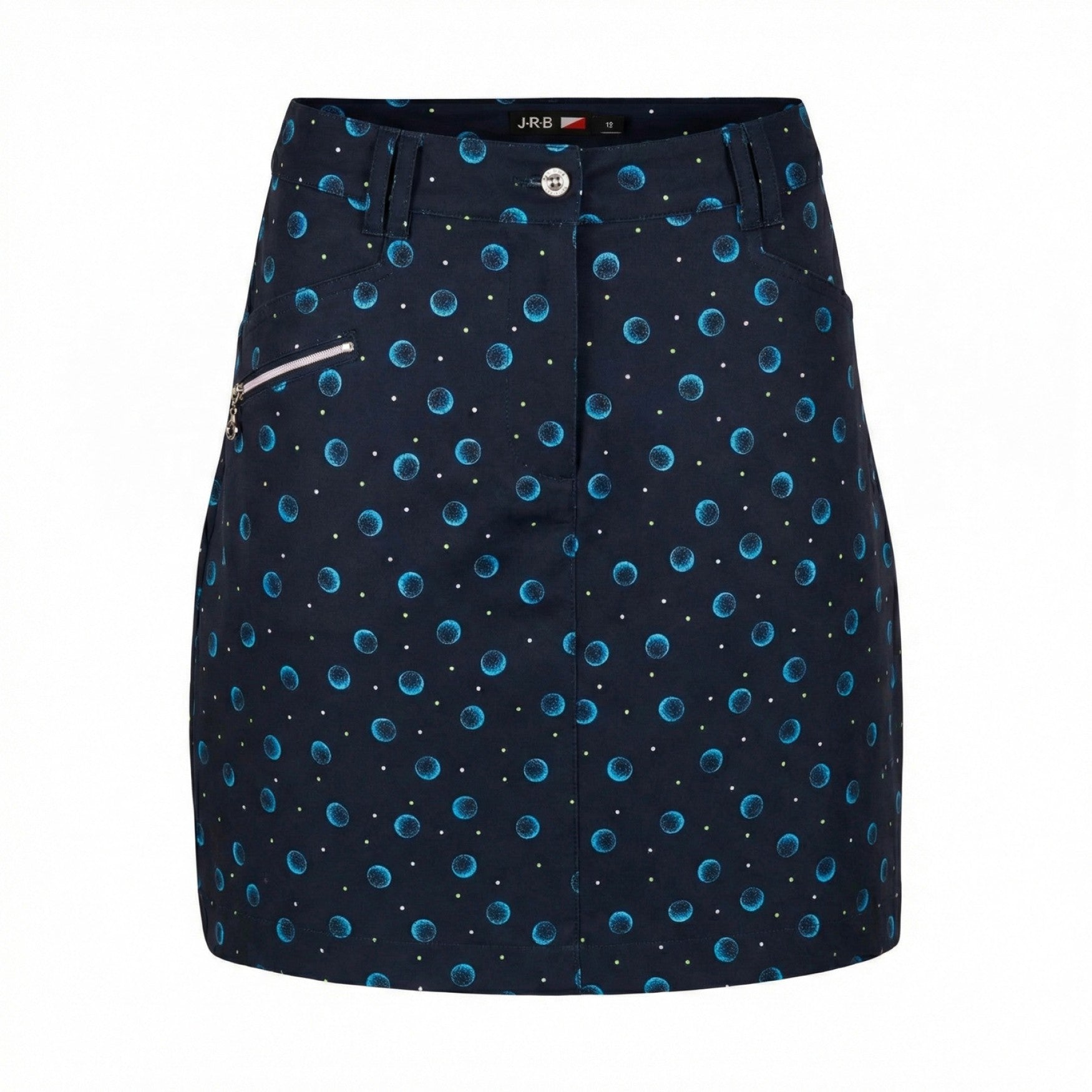 JRB Smart Skort - Navy Golf Balls Print