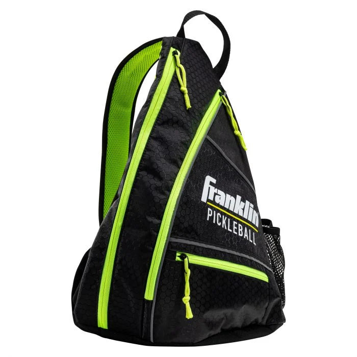 Franklin Pickleball Sling bag - Black with Optic yellow