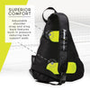 Franklin Pickleball Sling bag - Black with Optic yellow