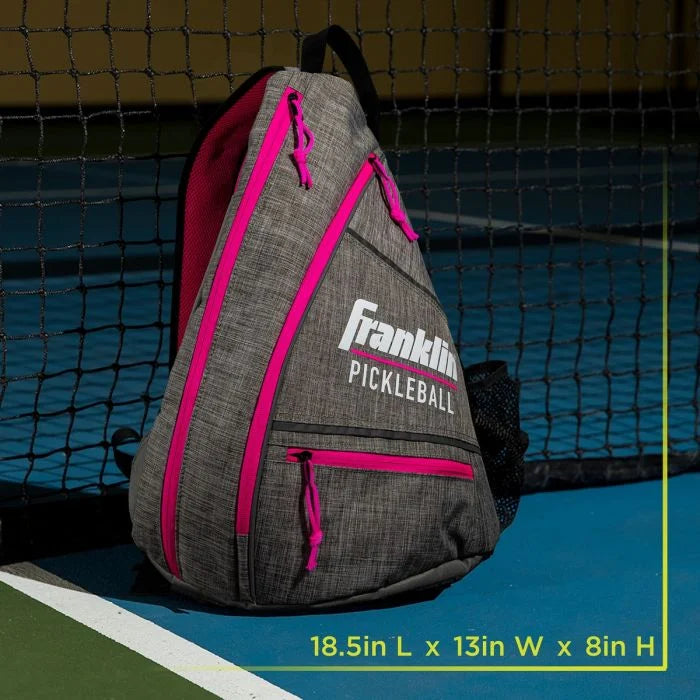 Franklin Pickleball Sling bag - Grey with pink