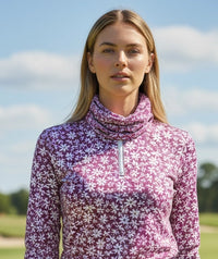 JRB Snood - Fuchsia Ditsy Flowers