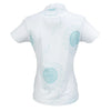 Nancy Lopez Sunny short sleeved polo - White with blue