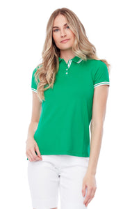 Swing Control pique short sleeved polo - Jelly Bean Green