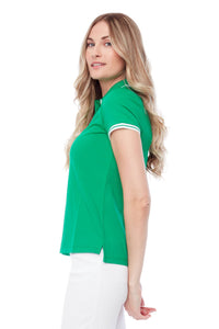 Swing Control pique short sleeved polo - Jelly Bean Green