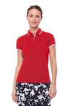 Swing Control pique short sleeved polo - Red