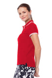Swing Control pique short sleeved polo - Red