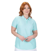 Nancy Lopez Tempo short sleeved polo - Ice