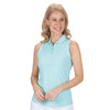 Nancy Lopez Tempo sleeveless polo - Ice