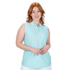 Nancy Lopez Tempo sleeveless polo - Ice