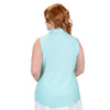 Nancy Lopez Tempo sleeveless polo - Ice