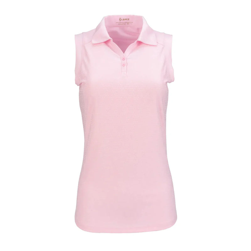 Nancy Lopez Tempo sleeveless polo - Burst