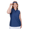 Nancy Lopez Tempo sleeveless polo - Navy