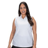 Nancy Lopez Tempo sleeveless polo - White