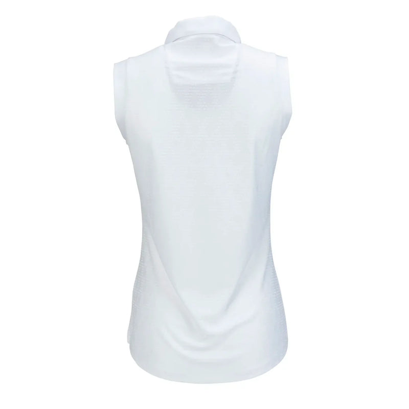 Nancy Lopez Tempo sleeveless polo - White