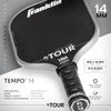 Franklin FS Tour Tempo pickleball paddle - Blue, pink or grey