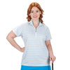 Nancy Lopez Triumph short sleeved polo - White multi