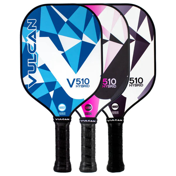 Vulcan V510 Hybrid pickleball paddle - Blue Geo