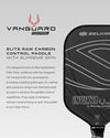 Selkirk Vanguard Control Elite Pickleball Paddle - Raw Carbon black