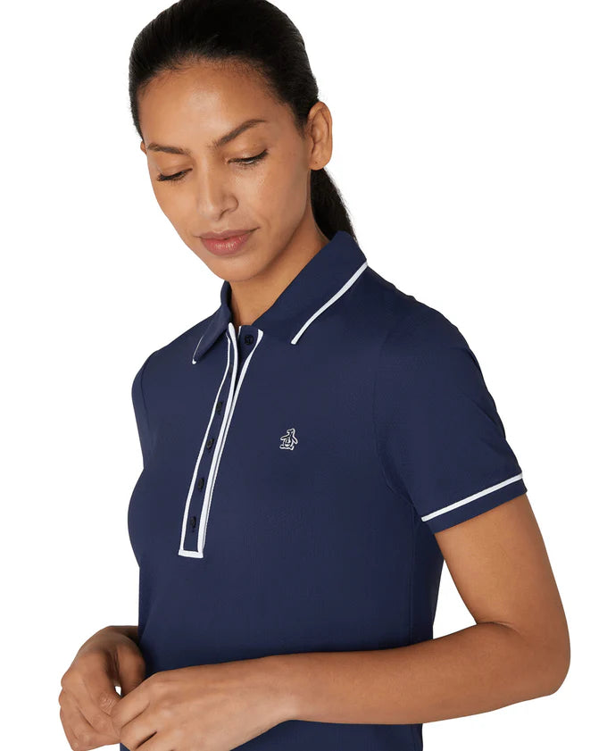 Original Penguin Veronica Short Sleeved top - Black Iris (dark navy)