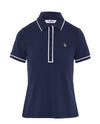 Original Penguin Veronica Short Sleeved top - Black Iris (dark navy)