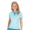 Nancy Lopez Vine short sleeved polo - Ice Multi