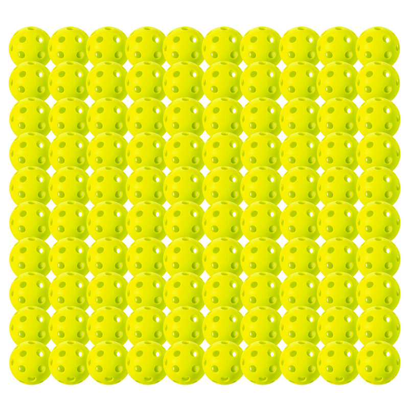 Franklin Sports indoor X-26 pickleball balls (pack of 100) - Blue, yellow or Lime green