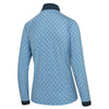 Island Green Hexagon Print 1/4 Zip - Blue