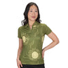 Nancy Lopez Sunny short sleeved polo - Olive Multi