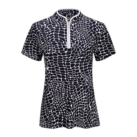 JRB short sleeved shirt - Azure dash print