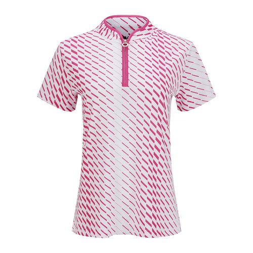 JRB short sleeved shirt - Fandango pink dash print
