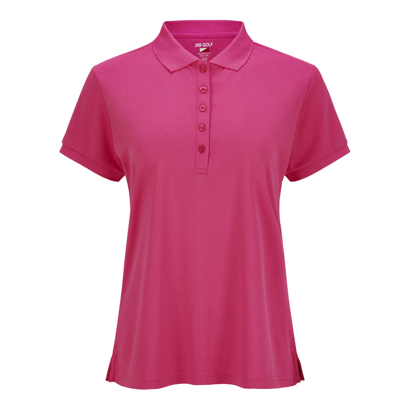 JRB Pique sleeveless polo - Fandango pink