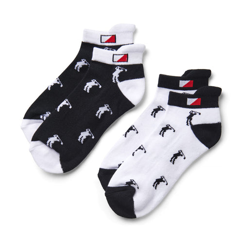 JRB sports sock (pack of 2) - Black/White