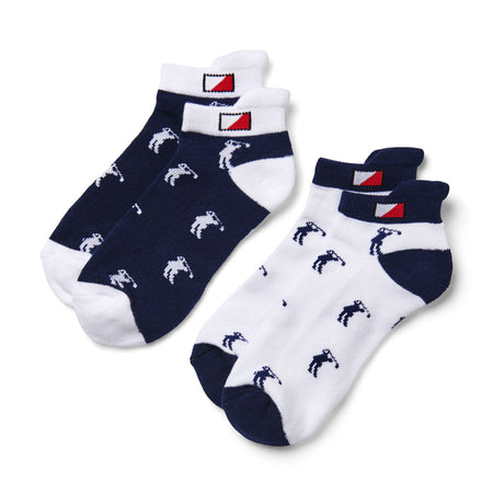 Suitably Sporty sports socks (single pair) - Grey spots