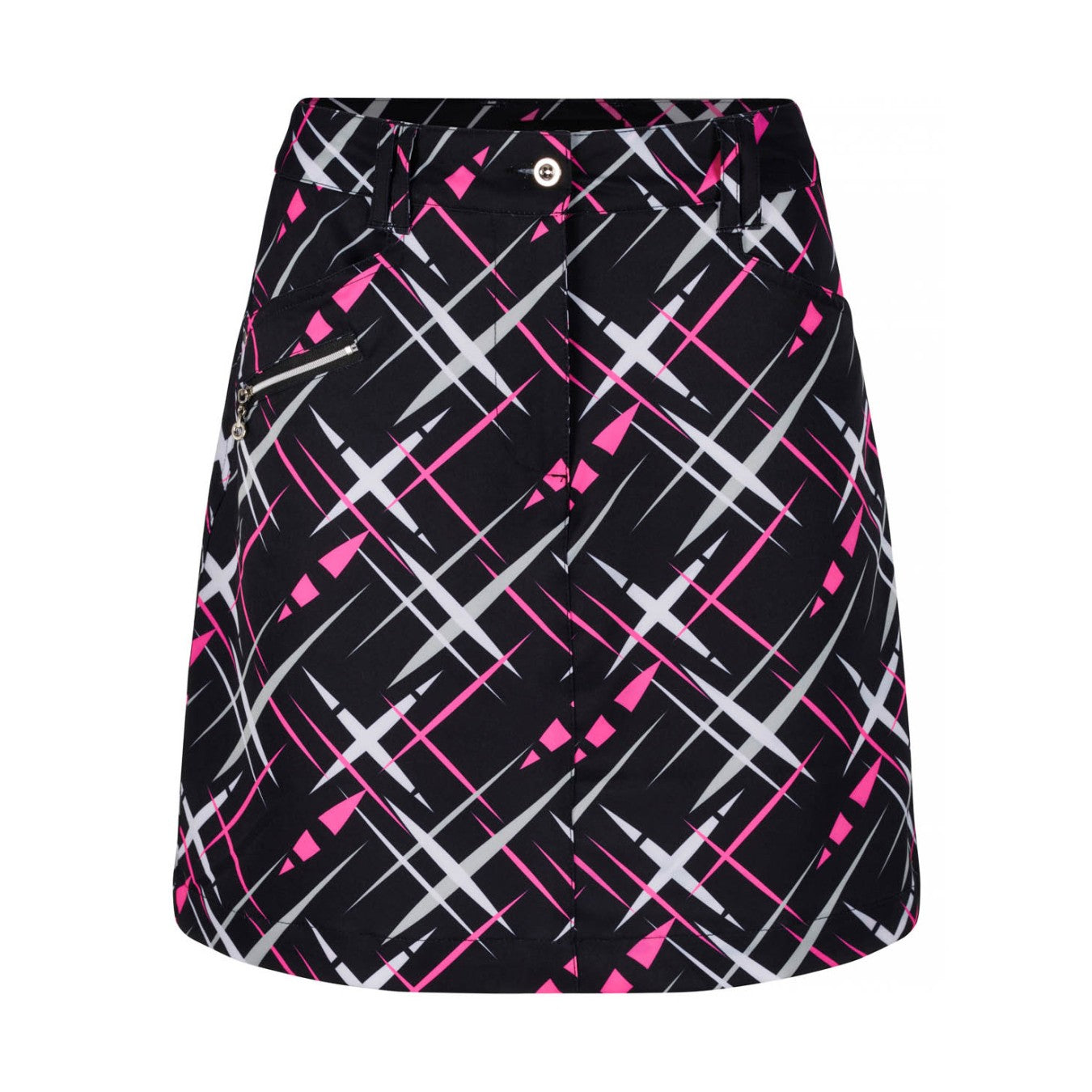 JRB Smart skort - Black with White and Rose Pink Cross