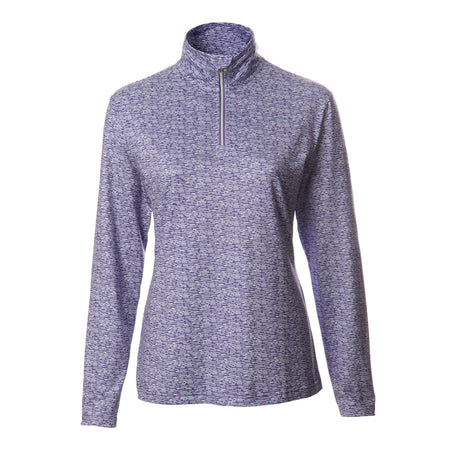 JRB lined sweater (1/4 zipped) - Orchid Purple