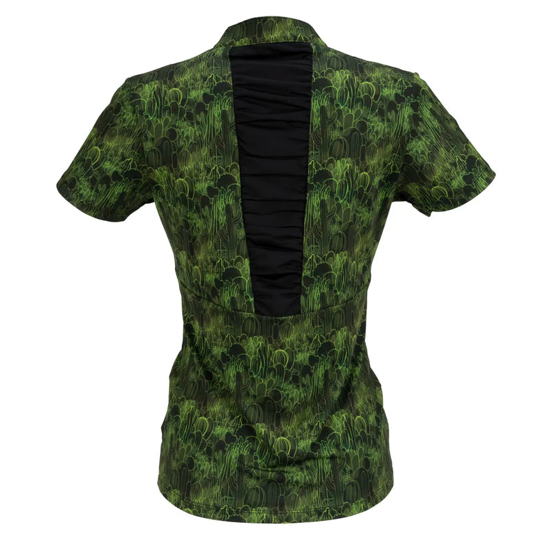 Nancy Lopez Sonora short sleeved polo - Black multi