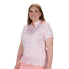 Nancy Lopez Agava short sleeved polo - Quartz multi